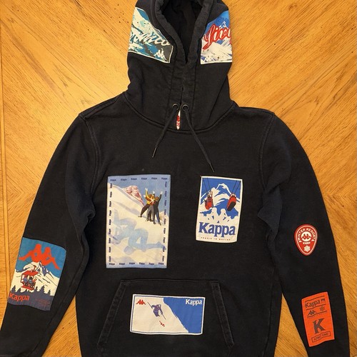Kappa felpa con cappuccio uomo - felpa,