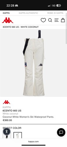 Pantaloni sci kappa 6cento - sci,